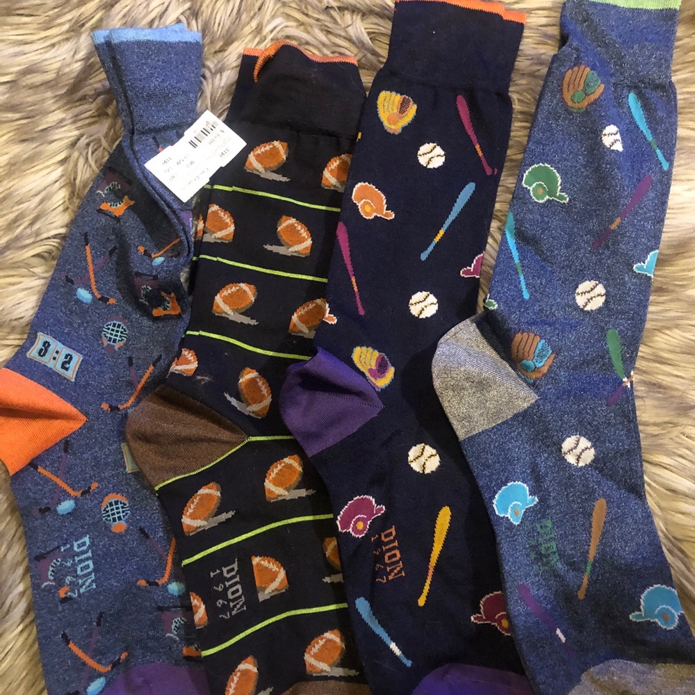 Designer  High End “Carroll Custom” Funky sports Socks (Size M/L) Reg 35$/each